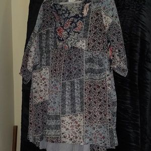 Simply Noelle women's baby doll midi multi-colored dress